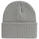Gorro côtelé clássico cinza da Bangcool, acessório de chapéu de estilo casual e confortável para o inverno.
