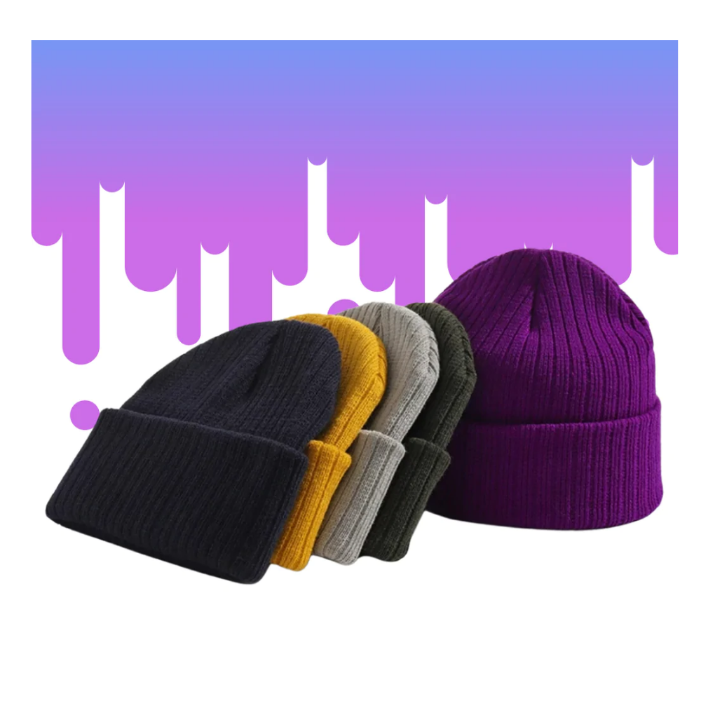 Gorro côteno clássico da Bangcool em várias cores, visualização frontal mostrando o design simples e confortável.