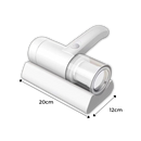 Aspirador de mão Tomshoo para colchões, aparelho compacto e portátil para limpeza de poeira e ácaros em superfícies.