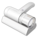 Aspirador de mão Tomshoo para limpeza de colchões, com bocal compacto e design ergonômico para remoção de poeira e ácaros.