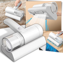 Aspirador de mão Tomshoo para limpeza de colchões, com design compacto e escova para remover poeira e ácaros de colchões.