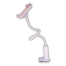 Suporte de telefone flexível Eastjing branco para celular, ajustável e prático para uso em mesa ou escritório.