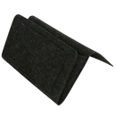 Organizador de sofá ou mesa de cabeceira Gupgi, em Preto, para armazenamento compacto e fácil acesso a objetos pessoais.