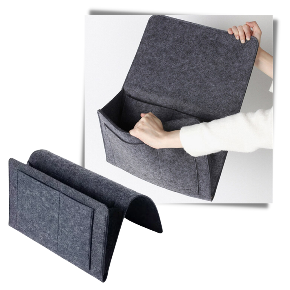 Organizador de mesa de cabeceira ou de sofá Gupgi, espaço para objetos, com design funcional e de alta qualidade.