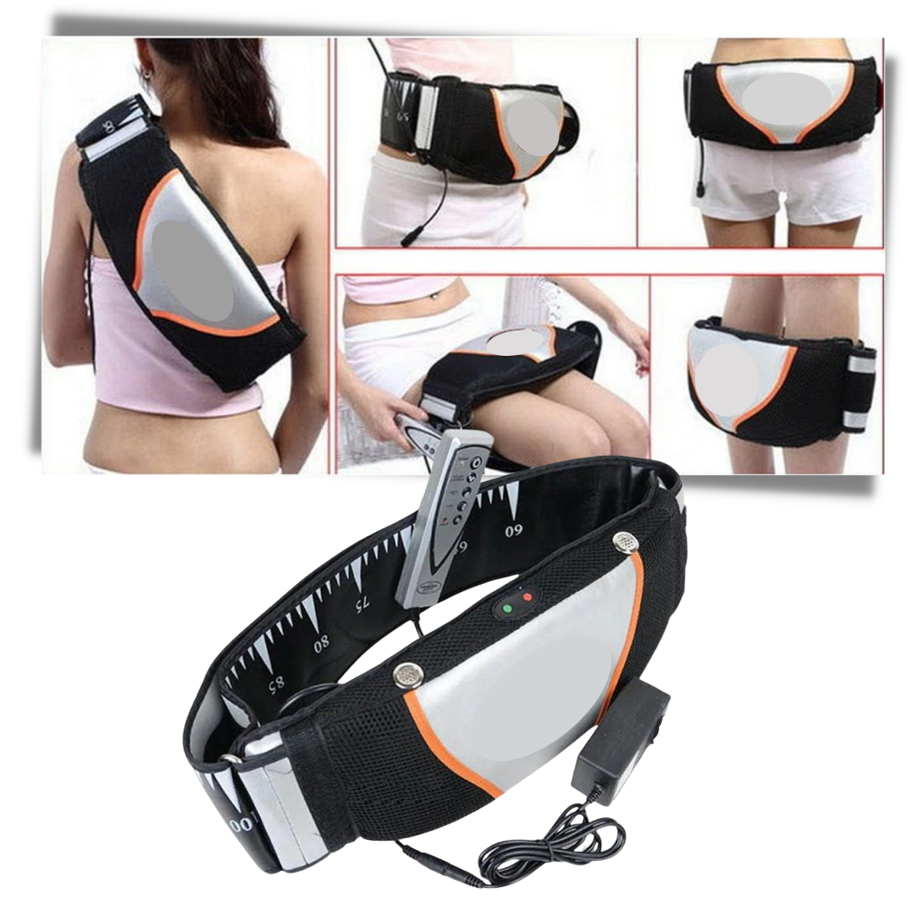 Cinta modeladora anti-celulite para o corpo, com plataformas vibrantes multifuncionais da marca Stcorps7.