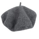 Béret clássico em lã cinza para mulher, acessório de chapellerie da Byte Legend, estilo elegante e confortável.