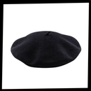 Béret clássico em lã para mulher, chapéu de chapellerie da Byte Legend, mostrado em embalagem de pacote.