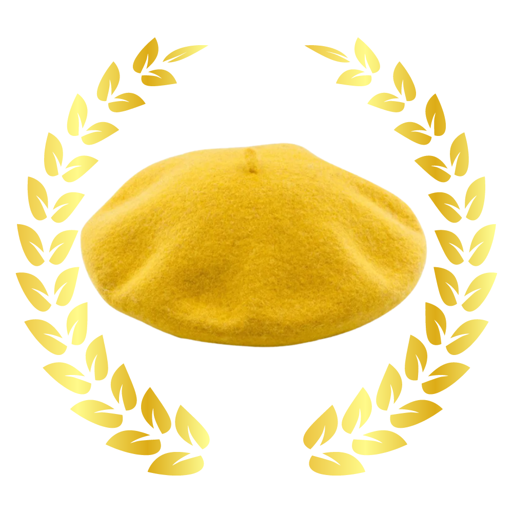Béret clássico em lã para mulher, chapéu de moda da Byte Legend, mostrado em tom neutro, estilo elegante e confortável.