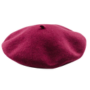 Bérete clássico de lã para mulher, acessório de chapellerie da Byte Legend, em tom vinho, estilo elegante e confortável.