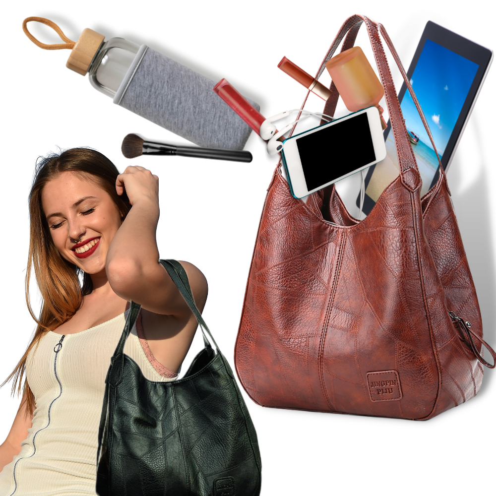 Sac à main oversize Udiyo, bolsa elegante e prática, com design clássico e espaço amplo para uso diário.