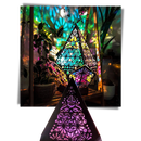 Luminária de piso LED estilo boho da Xiaxaixu com luz colorida e design colorido e moderno.