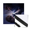 Lâmpada de leitura LED portátil Yks, com design compacto e luz ajustável para leitura confortável.
