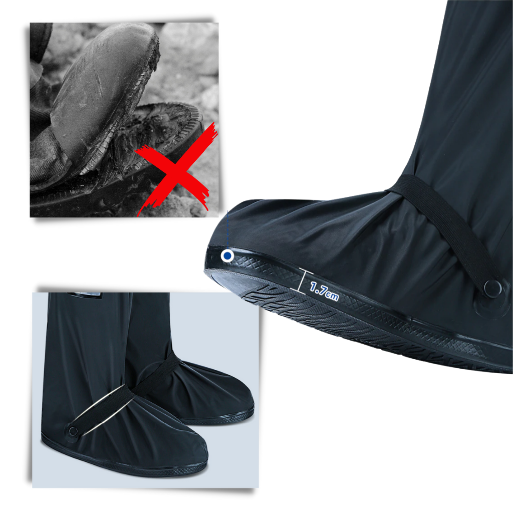 Couvre-chaussures impermeáveis da marca Generic, proteção durável para sapatos em ambientes molhados ou sujos.