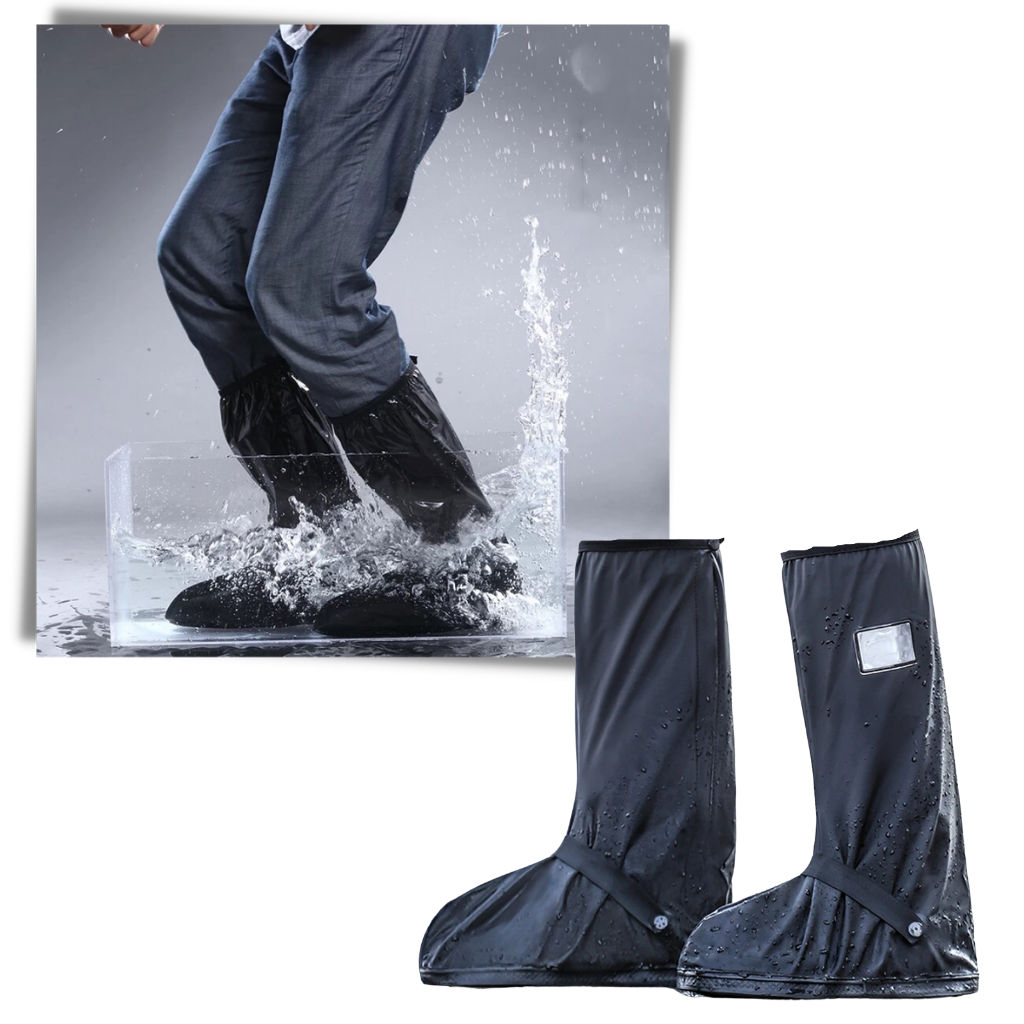 Cobertura de calçado impermeável da marca Generic, sobre-chão para proteger sapatos de água e sujeira.