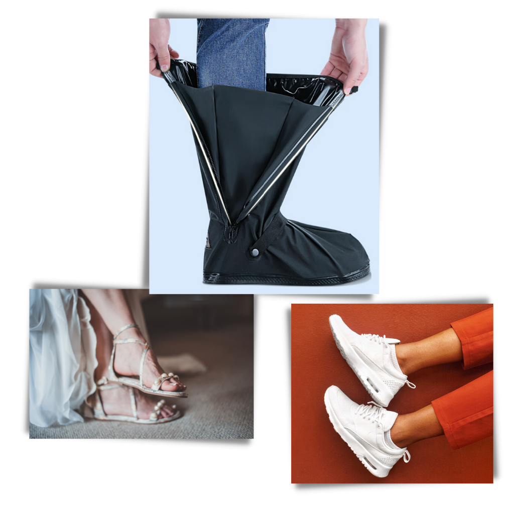 Protetores de sapatos impermeáveis da marca Generic, cobertores de calçados versáteis para proteção contra água e sujeira