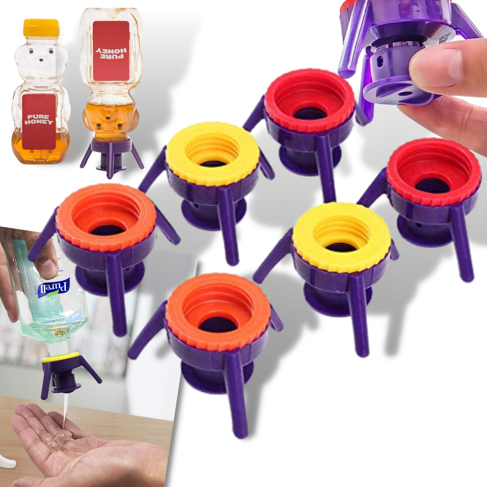 Conjunto de 6 suportes de rolha para garrafa, acessórios de bar da marca Shengen, com suporte de plástico para garrafas.