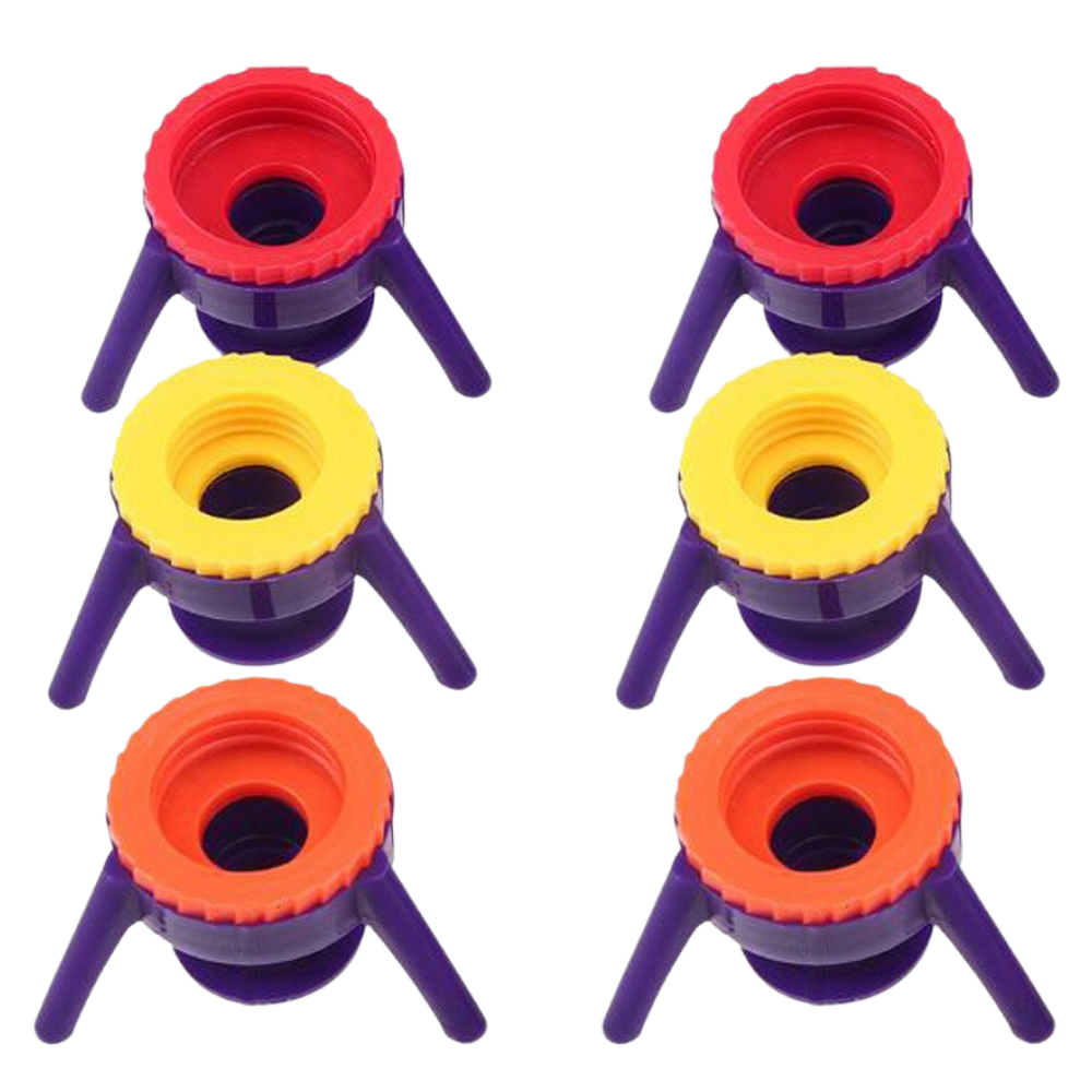 Conjunto de 6 suportes de garrafa, acessórios de bar da marca Shengen, usados para suporte e armazenamento de garrafas.