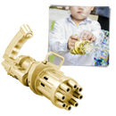 Pistola de bolhas automática Aprezo, brinquedo de atividade portátil com design compacto e fácil de usar em brincadeiras ao ar livre.