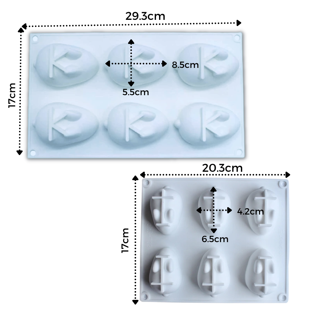 Forma de silicone em formato de mini-coelho para bolos e doces, marca Eastjing, ideal para culinária e confeitaria criativa.