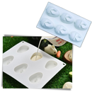 Moldes de silicone em forma de mini-coelho para culinária e confeitaria, da marca Eastjing, material de grau alimentício.