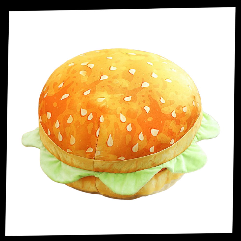 Coussin em forma de hambúrguer para poltronas e sofás, marca Genuiskids, decorativo e confortável para ambientes internos