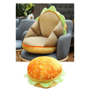 Almofada em forma de hambúrguer da Genuiskids, confortável para assentos e decoração de sofá, com design divertido e colorido.