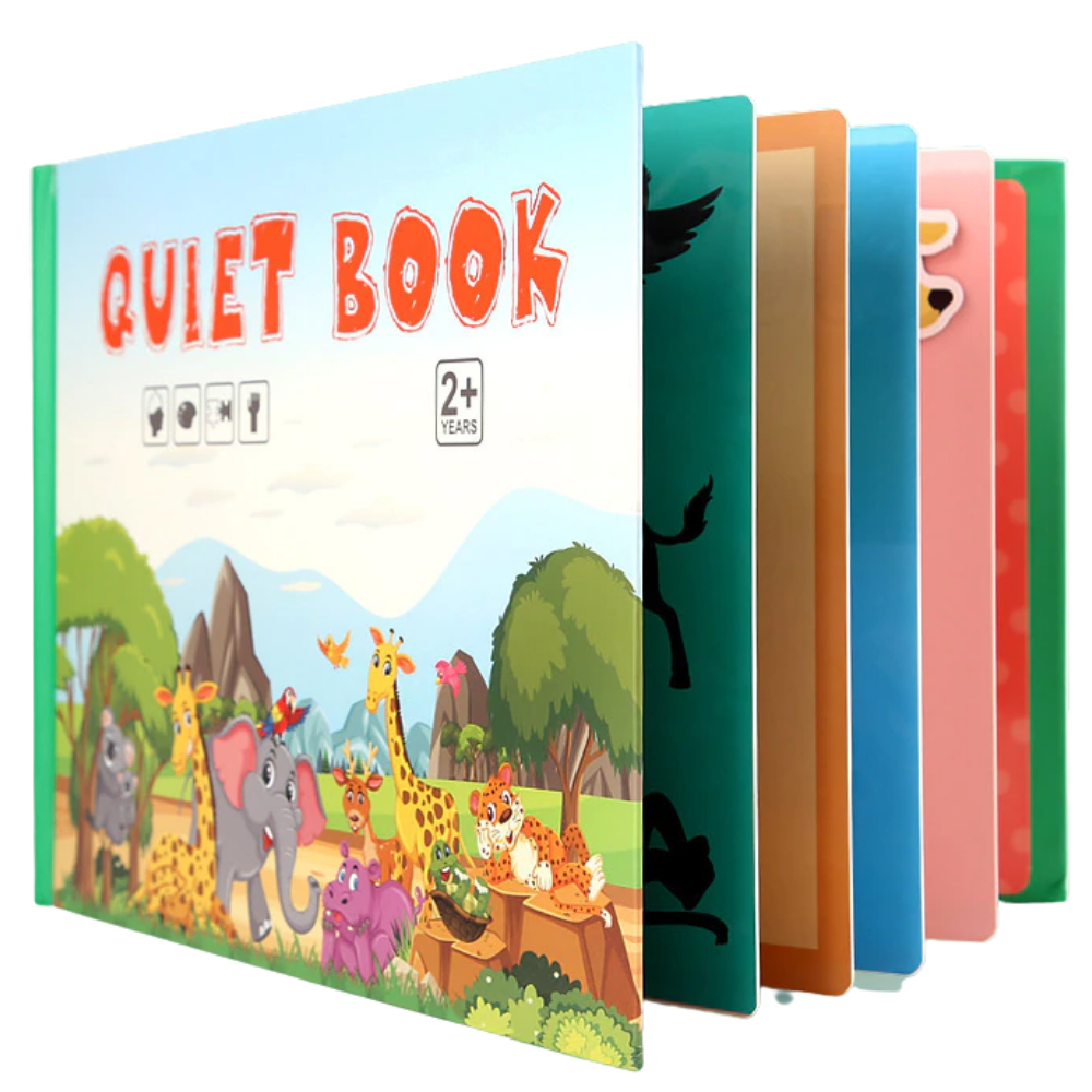 Livro de atividades pedagógicas Montessori Blue Scratch com imagens de animais para brinquedos educativos para crianças