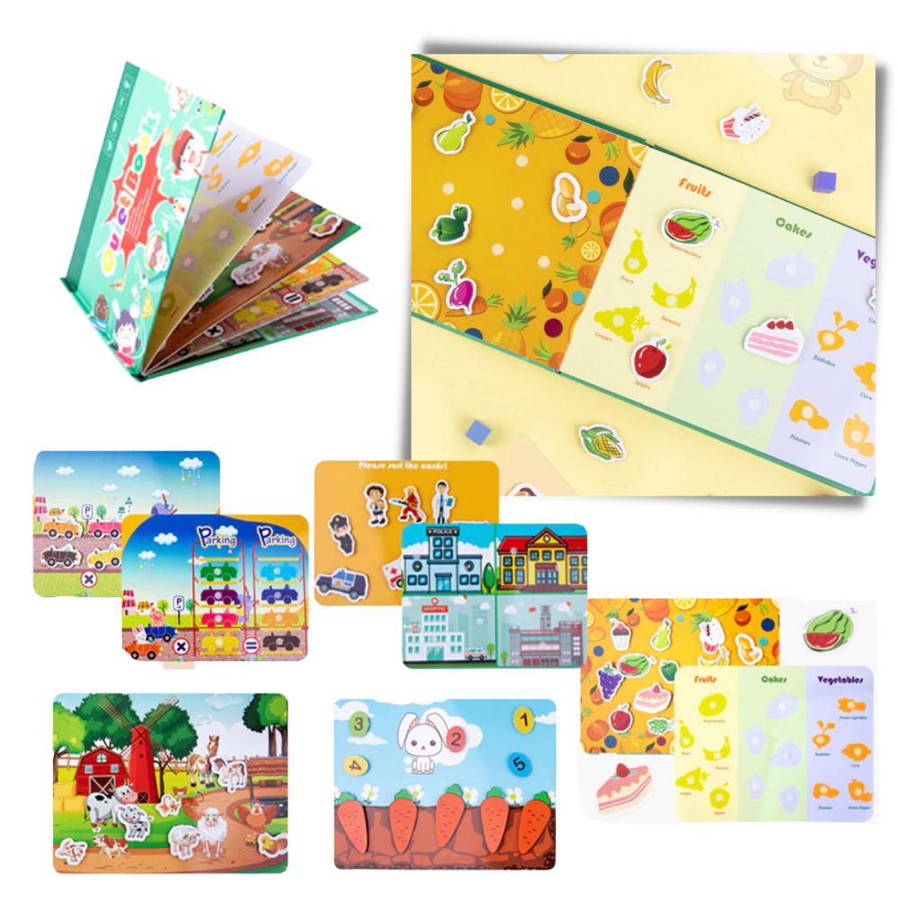 Livro de atividades Montessori Blue Scratch, brinquedo educativo com páginas interativas para crianças aprenderem brincando