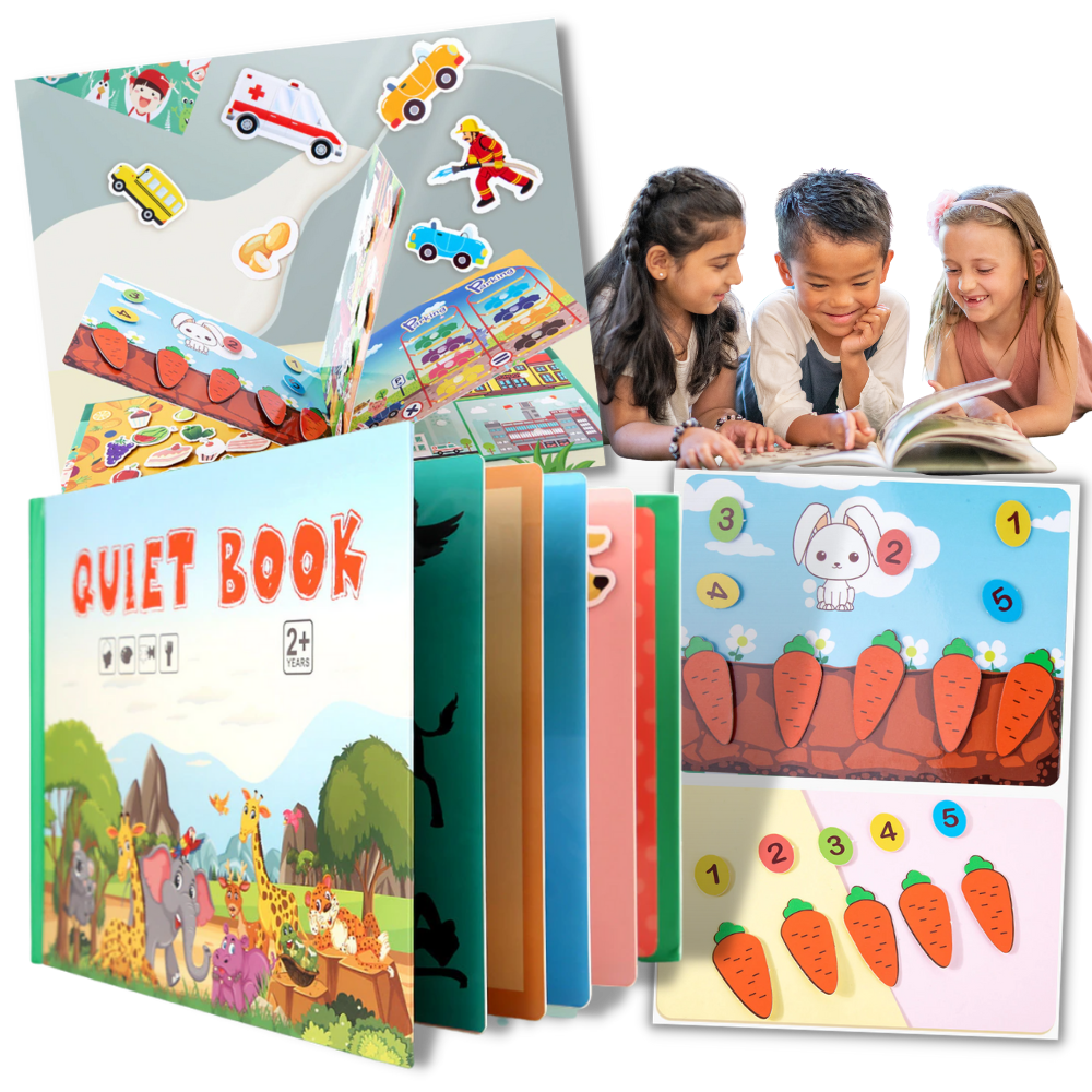 Livro de atividades pedagógicas Montessori Blue Scratch, brinquedo educativo com páginas coloridas e atividades interativas para crianças