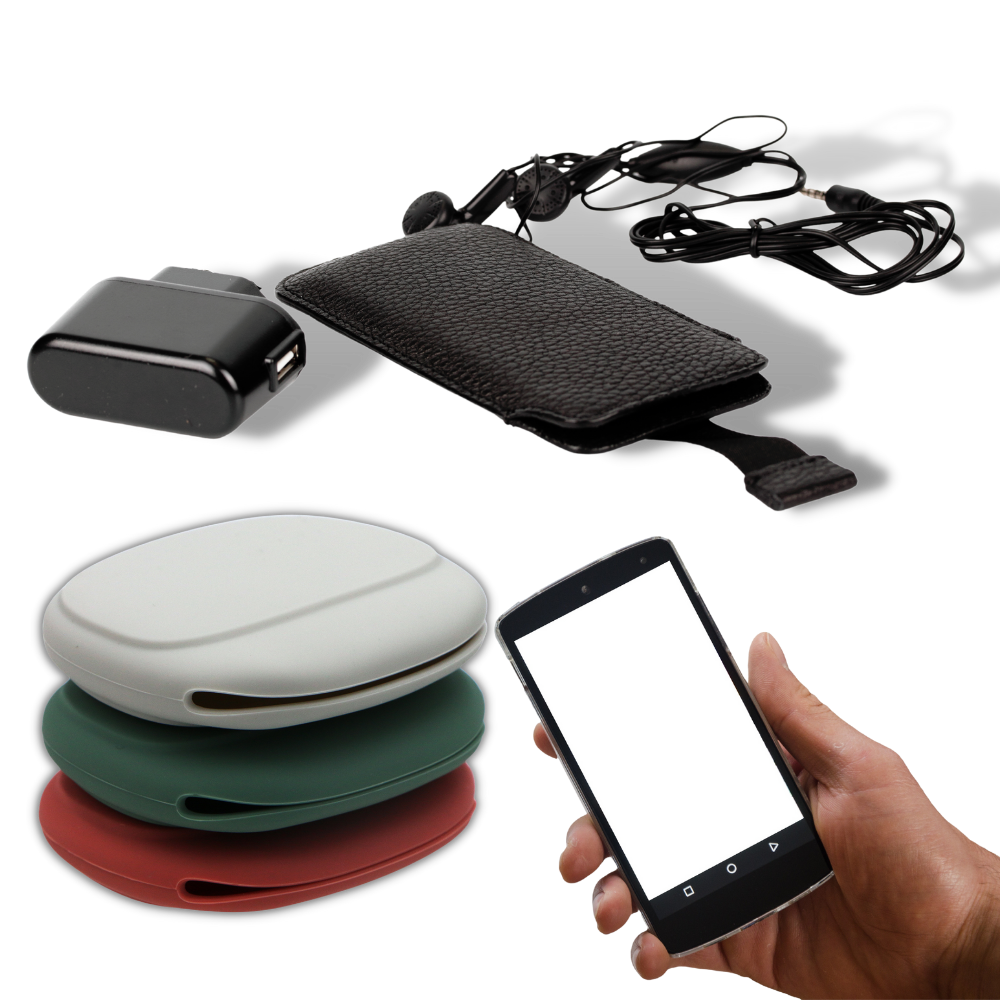 Estojo de silicone Dido para acessórios eletrônicos, proteção resistente para cabos e pequenos dispositivos de áudio.