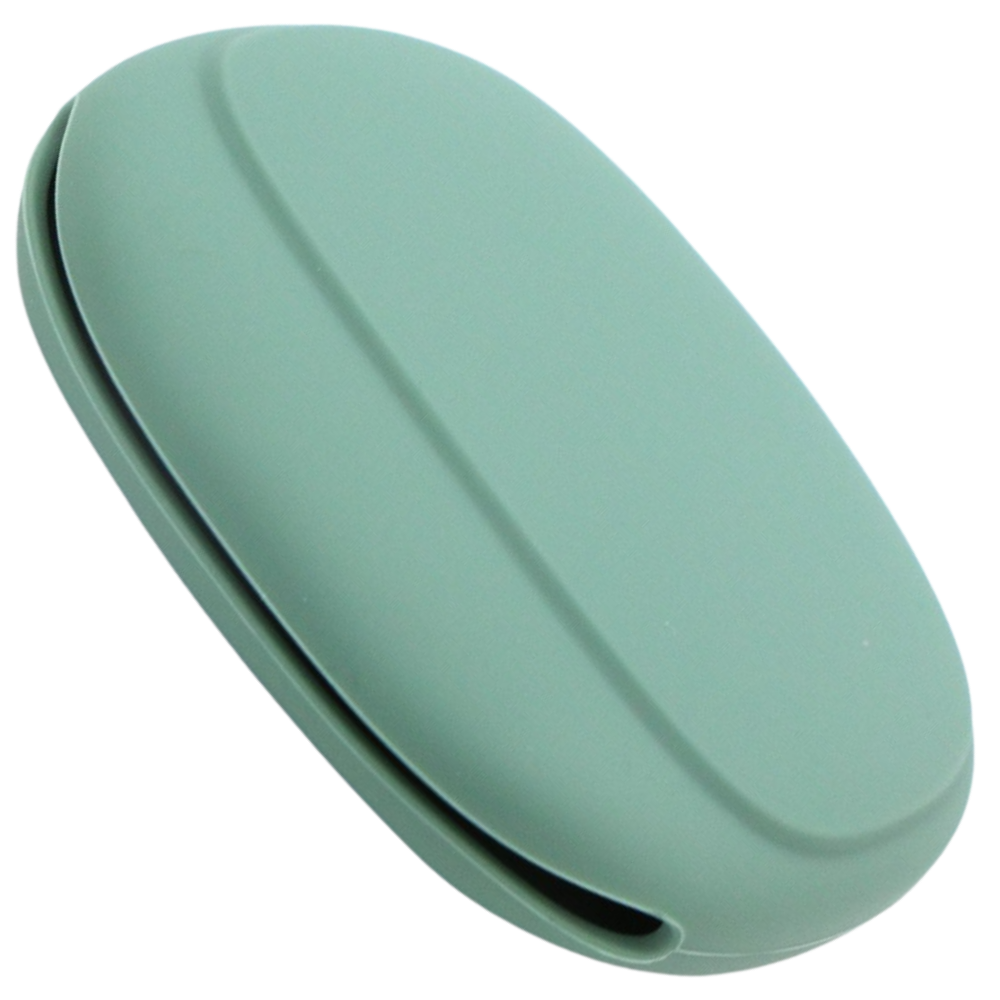 Estojo de silicone verde para acessórios eletrônicos da Dido, ideal para proteger cabos e pequenos dispositivos de áudio.