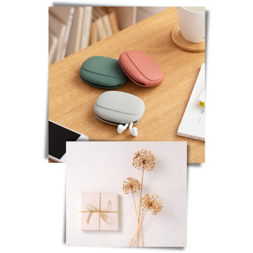 Estojo de silicone Dido para pequenos acessórios eletrônicos, compatível com itens de áudio, em estilo compacto e resistente.