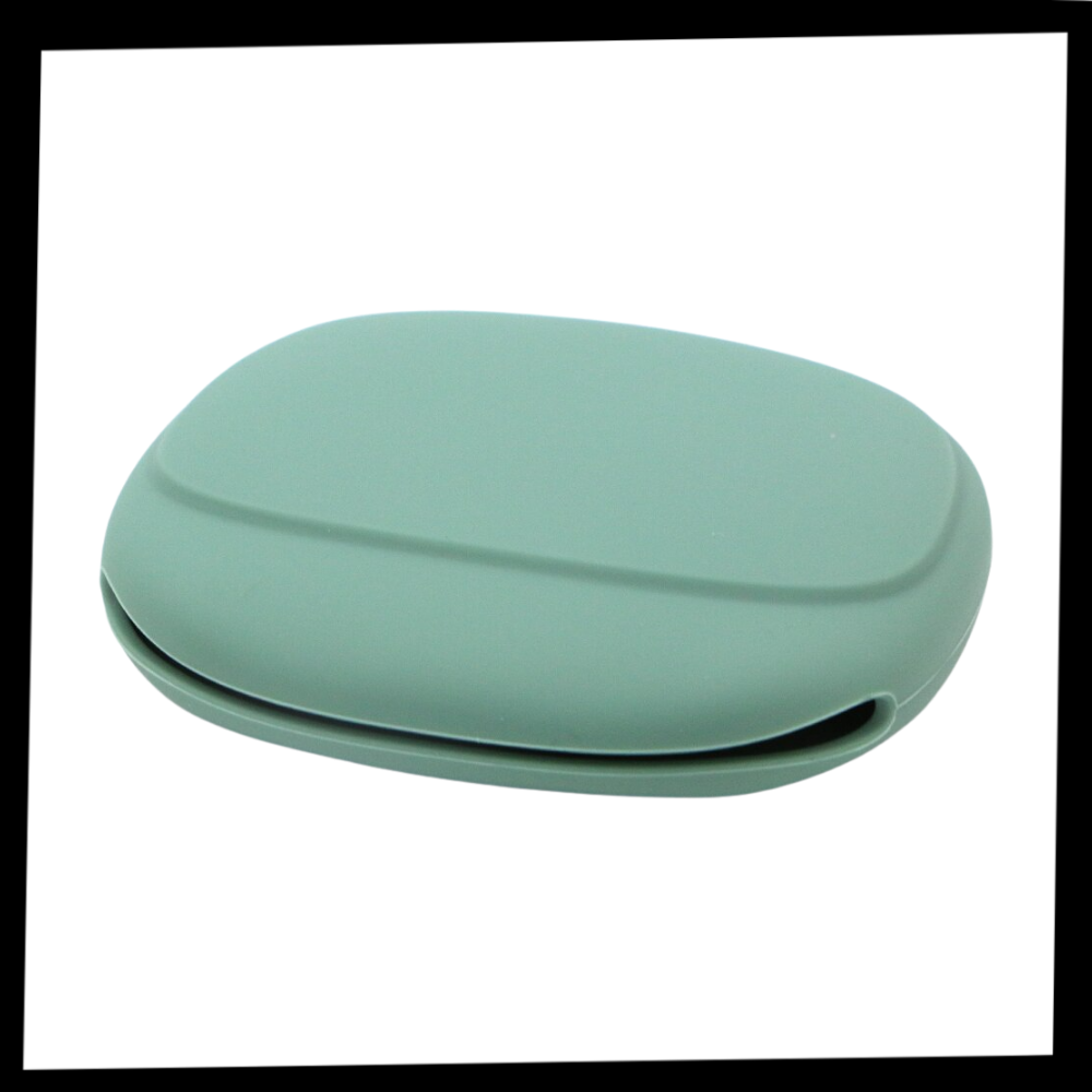 Estojo de silicone Dido para acessórios eletrônicos e de áudio, com compartimentos para pequenos dispositivos.