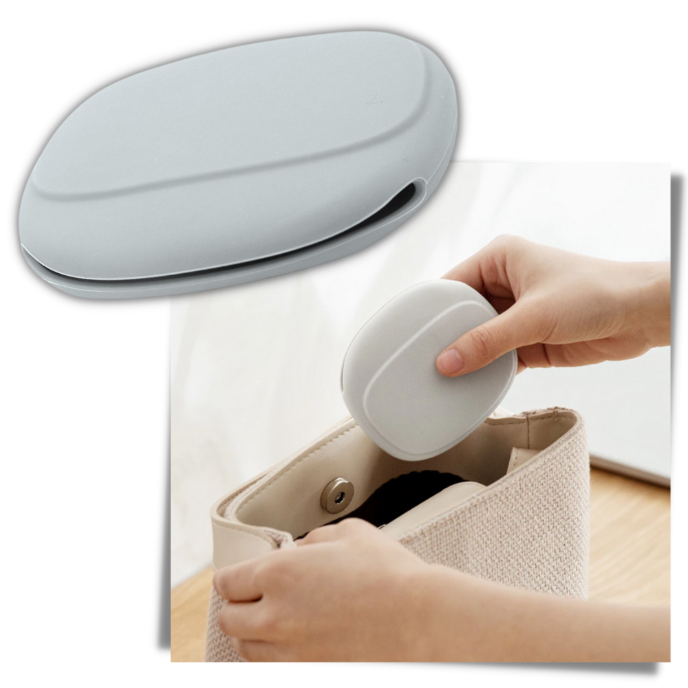 Estojo de silicone Dido para acessórios eletrônicos e de áudio pequenos, com fecho e acabamento resistente.