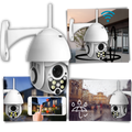 Câmera de vigilância Wifi Shen Zhen Luom Technology Co.,Ltd com lente grande angular e conexão sem fio para monitoramento doméstico