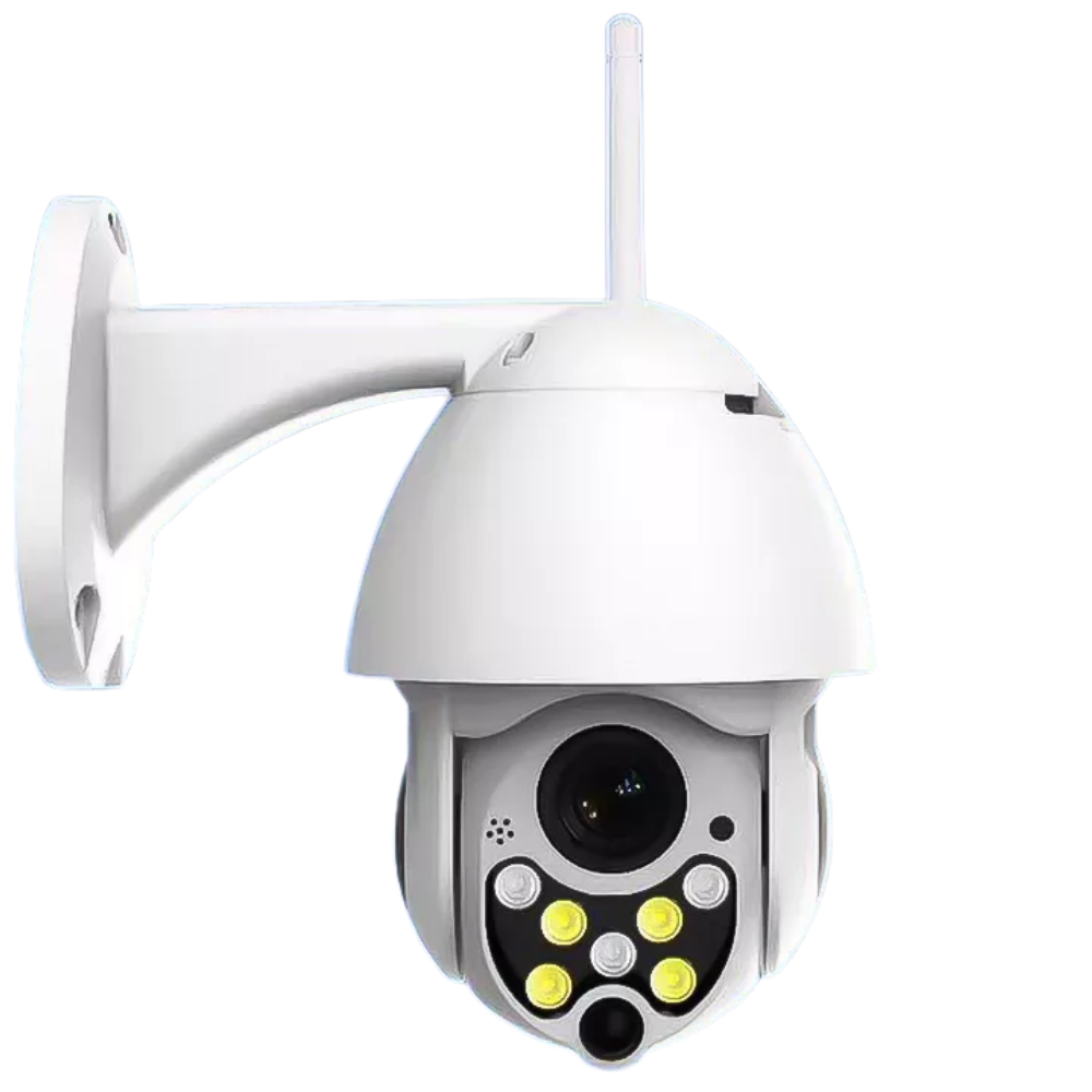Câmera de vigilância Wi-Fi Shen Zhen Luom Technology Co.,Ltd com lente de alta resolução e design compacto.