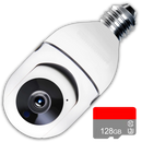 Ampoule inteligente com câmera de vigilância Shiziwei, câmera 2MP com iluminação LED, ideal para segurança residencial.