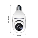 Ampola inteligente Shiziwei com câmera de vigilância, iluminação LED, design compacto e funcional para segurança doméstica.