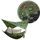 Rede de camping impermeável Sodial, resistente e portátil, ideal para atividades de camping e aventura ao ar livre.