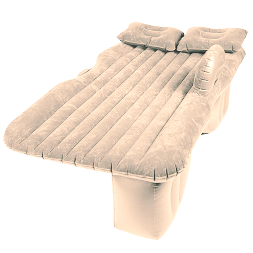 Cama inflável para assento de carro da marca Nex, confortável e portátil para camping e viagens de aventura.