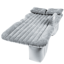 Colchão inflável cinza da Nex para assento de carro, ideal para camping e viagens de aventura.