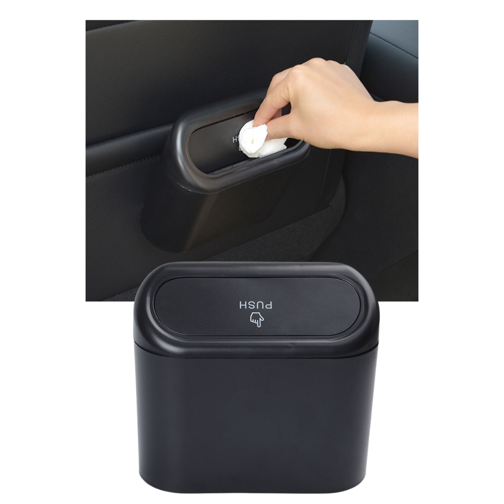Lixeira para carro Willstar, condicionamento de resíduos, recipiente compacto para manter o veículo limpo, imagem de fácil instalação