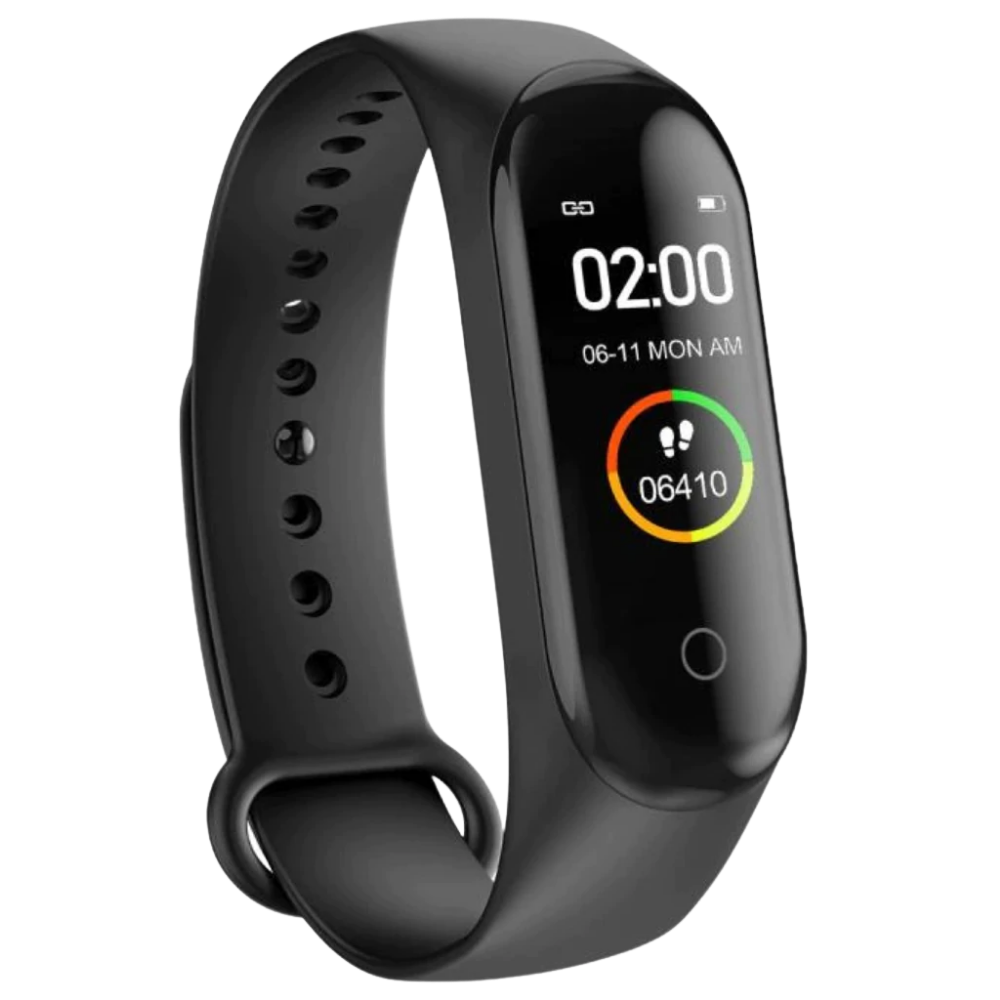 Pulseira de monitoramento de forma e sono Lallcas, acessório de fitness com visor digital, para acompanhar atividades físicas e descanso.