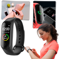 Pulseira de monitoramento de forma e sono Lallcas, acessório de treino e fitness com tela digital e design moderno.