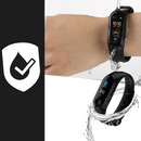 Pulseira fitness Lallcas com monitor de sono e atividade física, resistente à água e ideal para treinos e acompanhamento de saúde