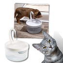 Fonte de água automática para gatos Urbest com luz LED, com design moderno e recipiente para água fresca.