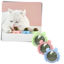 Brinquedo de bola de hortelã rotativa para gatos, acessório divertido da marca Linfan com design giratório e estimulante.
