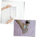 Distributeur mural de céréales Romacci, acessório de cozinha com recipiente de vidro transparente para armazenamento de cereais.