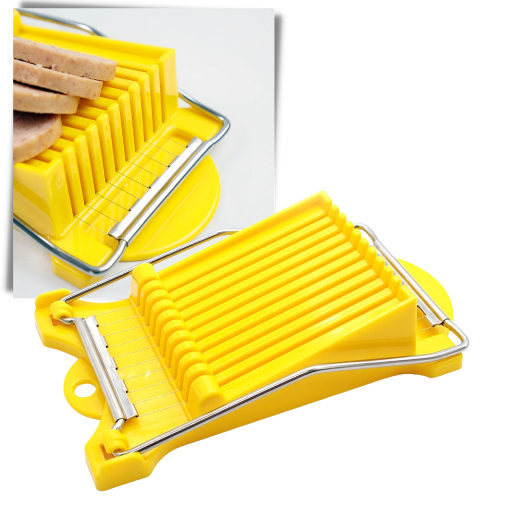 Foeses decupador de alimentos, utensílio de cozinha para fatias de queijos e alimentos, com lâmina afiada e design ergonômico.