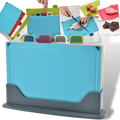 Conjunto de 4 tábuas de corte com suporte da Casewin para cozinha, feitas de material resistente para preparação de alimentos.